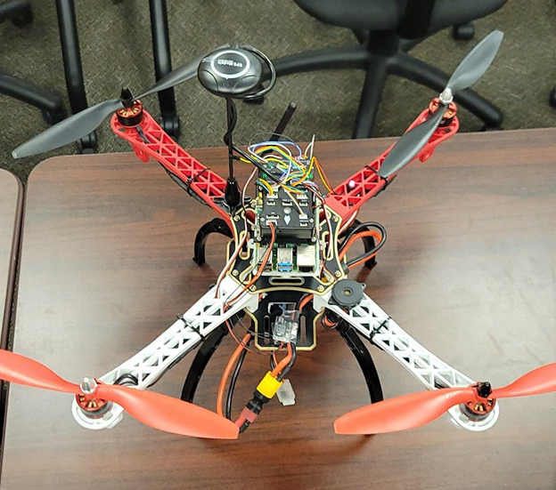 Overhead View of Completed Drone