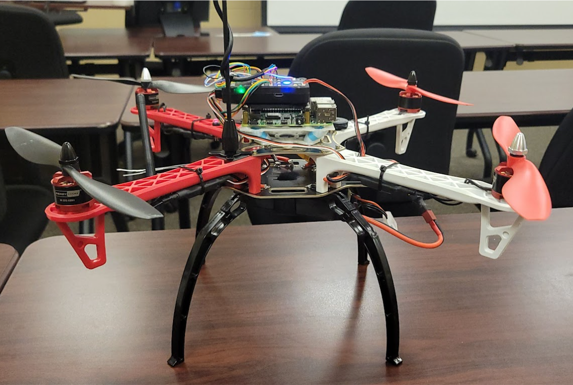 Side View of Completed Drone
